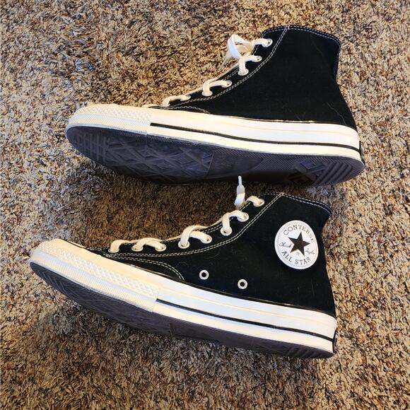 Authentic Converse Chuck 70 Hi Men's 10.5 Classic Black & White EUC - Picture 7 of 13